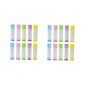Beaupretty 100 Pièces Liquide Tube De Baume à Lèvres Avec Récipients Avec Couvercles Tubes De Vides Clair Voyage En Plastique