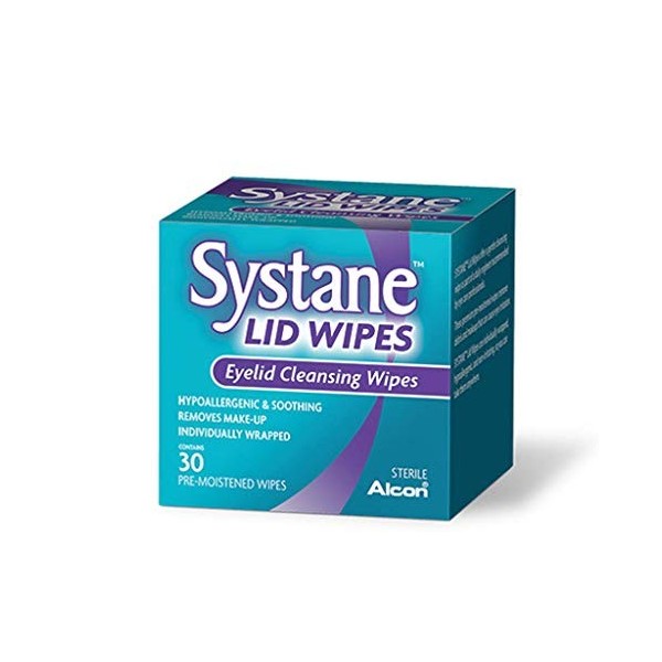 Systane Lid Wipes, Eyelid Cleansing Wipes, 30 count Pack of 3 by Marble Medical