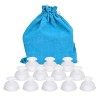 Ventouses Anti Cellulite, Hydream 12pcs Silicone Massage Cups Soins du Corps Ventouse Thérapie Chinois Cupping pour Anti-âge 