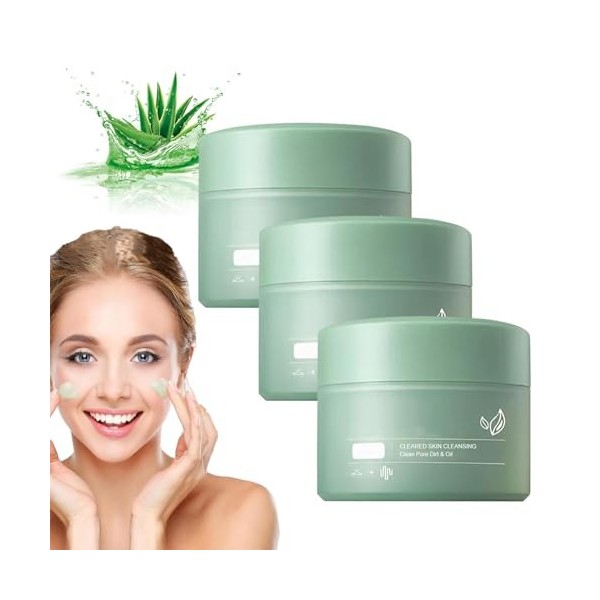 Color Correcting Cream,Color Correcting Treatment Cream,Anti Redness Green Concealer, Skin Cleansing-Clean Pore Dirt & Oil 3