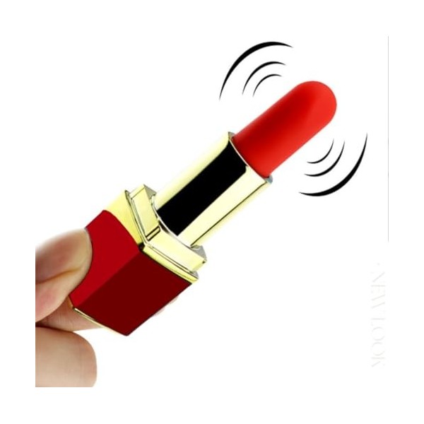 QiKKago ͜͡S͜͡ẹ͜͡x͜͡ ͜͡T͜͡σ͜͡y͡ ͜͜͡s͜͡ Jouet Rouge À Lèvres En Plastique, Cadeau Original Pour Les Femmes - D01