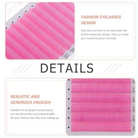 Angoily 5 Boîtes De Cils De Greffe De Couleur Extension De Cils Faux Cils Décoratifs Faux Cils Fluorescents 5D Faux Cils Cils