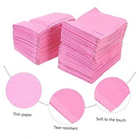 POPETPOP 125 Pièces Nappe Noir Napperons Imperméable À leau Tapis De Bureau Table Tissu Noir Rose Nappes Noir Nappes Rose Na