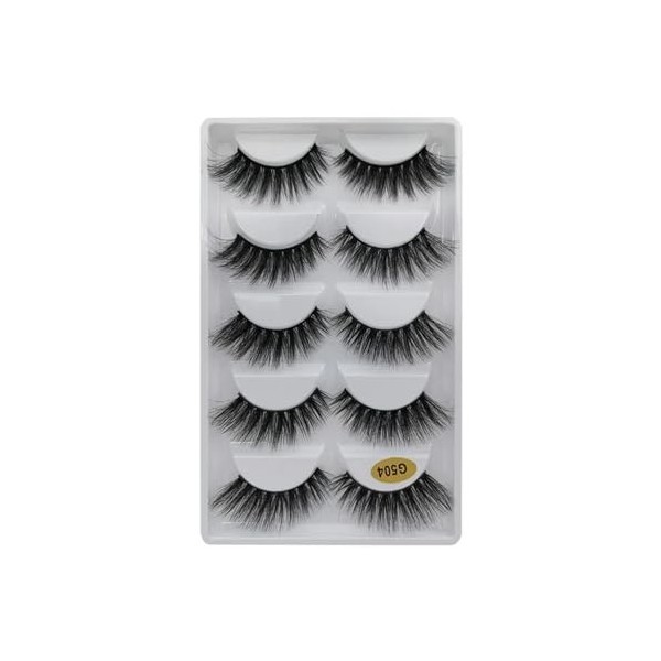 UAMOU En vrac 2/50/100 boîtes de Faux Cils 3D Cils de vison Volume naturel Extension de Cils Faux Cils en vrac Cilios Cheerfu