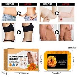 2Pcs Savon Raffermissant Anti-Cellulite,Savon Brûle-Graisses,Savon Minceur,Savons Naturels Aux Huiles Essentielles pour Brûle