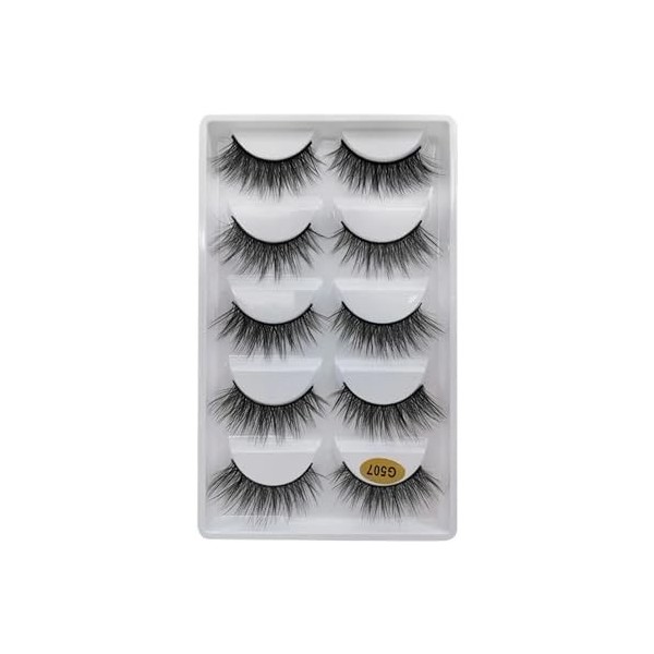 UAMOU En vrac 2/50/100 boîtes de Faux Cils 3D Cils de vison Volume naturel Extension de Cils Faux Cils en vrac Cilios Cheerfu