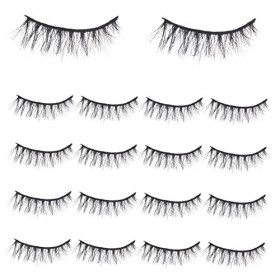 DOITOOL 60 Paires De Bandes De Cils Pestañas Postizas Cils Avec Couleur Cils Simples Boîtes À Cils Cils En Vrac Cils Cosmétiq