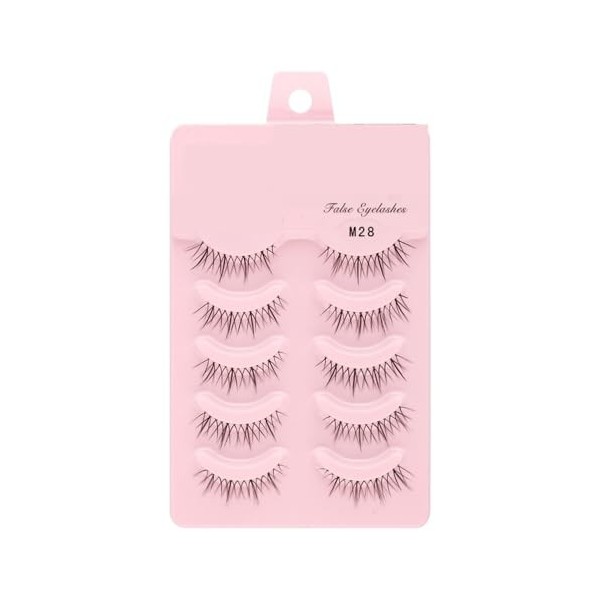 UAMOU 2-50 boîtes de Faux-cils Manga, poupée coréenne naturelle, Anime, hérissés et épais, bandes de cils en Faux vison, maqu