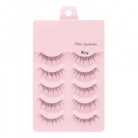 UAMOU 2-50 boîtes de Faux-cils Manga, poupée coréenne naturelle, Anime, hérissés et épais, bandes de cils en Faux vison, maqu