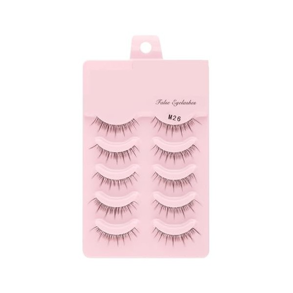 UAMOU 2-50 boîtes de Faux-cils Manga, poupée coréenne naturelle, Anime, hérissés et épais, bandes de cils en Faux vison, maqu