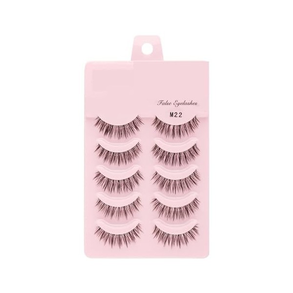 UAMOU 2-50 boîtes de Faux-cils Manga, poupée coréenne naturelle, Anime, hérissés et épais, bandes de cils en Faux vison, maqu