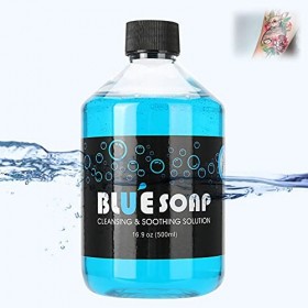 500ml Savon de Nettoyage de Lavage de Tatouage, Accessoire de Tatouage, Solution Apaisant et Antibactérien pour Soins de Tato