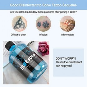 500ml Savon de Nettoyage de Lavage de Tatouage, Accessoire de Tatouage, Solution Apaisant et Antibactérien pour Soins de Tato