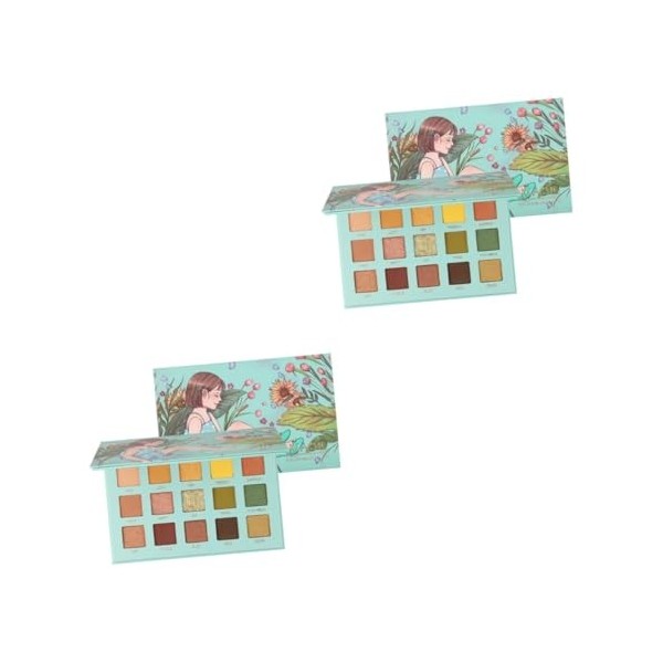 minkissy 2 Pièces Maquillage Fard À Paupières Fard À Paupières Durable Fard À Paupières Hautement Pigmenté Fard À Paupières C