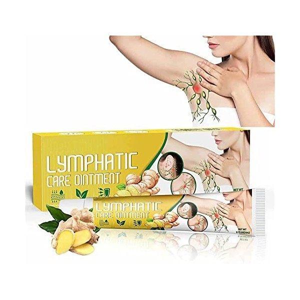 GooLiving Anti-Hump Lymphcare Pommade au gingembre, pommade détox lymphatique anti-gonflement, pommade raffermissante anti-ce