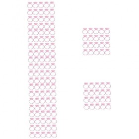 POPETPOP 700 Pièces Amour Tasse Microblading Pigment Anneaux Pigment Anneau Tasse Faux Cils Plateau Anneau Jetable Anneau Tas