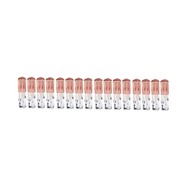 FRCOLOR Lot de 16 mini rouges à lèvres vides - Mini gloss à lèvres transparent - Récipient pour gloss à lèvres - Tube de baum