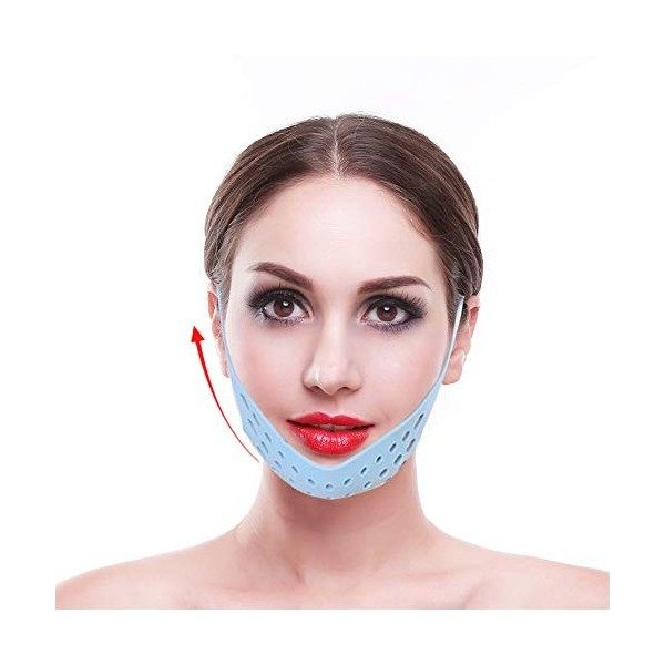 Bandage élastique pour le lifting du visage, réducteur de menton, anti-âge pour hommes Lifting raffermissant pour femmes