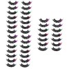 POPETPOP 28 Paires Faux Cils Colorés Cils Russes Cils De Couleur Scintillante Cils Oeil De Chat Cils Dhalloween Cils Demi-te