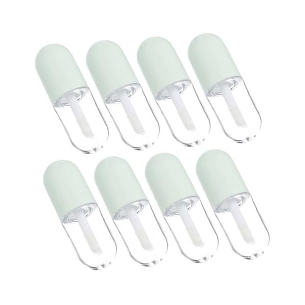 POPETPOP 40 Pièces Tube De Brillant à Lèvres Tubes De Brillant à Lèvres Transparents Terrarium En Verre Lèvre En Plastique Tr