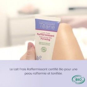 Téane - Lait Frais Raffermissant certifié bio pour raffermir et tonifier le ventre, la poitrine, les fesses après l’accouchem