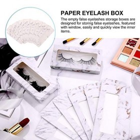 FRCOLOR Lot de 80 boîtes vides en papier pour faux cils - Pour femmes et filles - Blanc, blanc Blanc - 11PIF247502ZRRUGQR