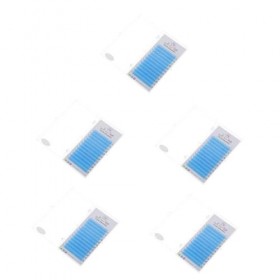 Angoily 5 Boîtes De Cils De Greffe De Couleur Faux Cils 3D Extensions De Cils Colorées Extensions De Cils Individuelles Cils 