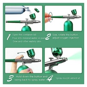 Loufy AéRographe Ongles avec Compresseur AéRographe Portable pour Ongles Gâteau Tatouage Maquillage Peinture Air PulvéRisatio