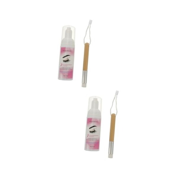 FRCOLOR 2 Pièces Mousse Nettoyante Pour Cils Shampoing Nettoyant Nettoyant Pour Extensions De Cils Mousse Pour Sourcils Et Ci