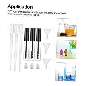 FOMIYES 10 Ensembles De Tubes De Mascara Flacons Compte-Gouttes En Plastique Tube Mascara Vide Flacons En Plastique Transpare