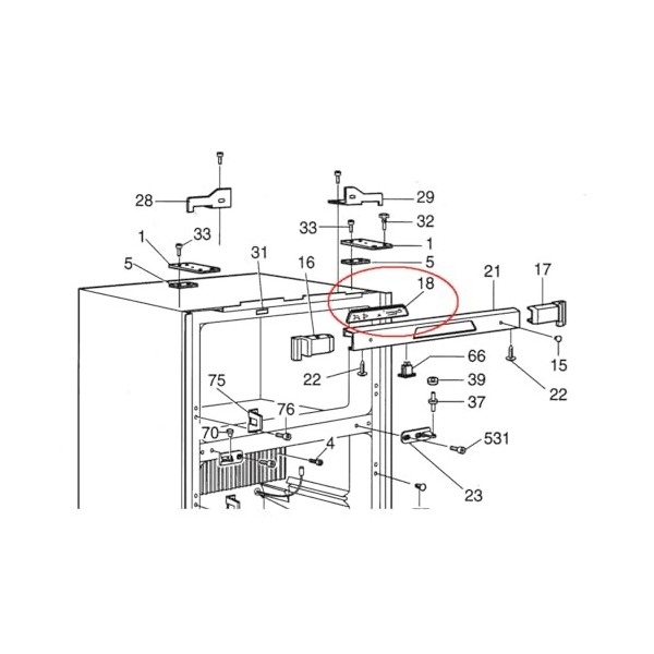 2932771039, Panneau de Commande de Réfrigérateur, Remplacement de Kit de Carte PCB de Réfrigérateur Stable à Haute Résistance