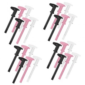 Didiseaon 24 Pcs Muguet Règle De Localisation Pochoir De Toilettage Des Sourcils Règle Des Sourcils Traceur De Sourcils Petit