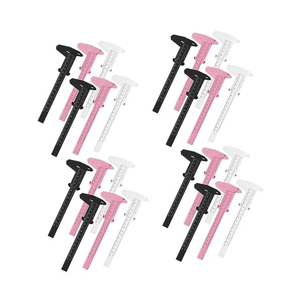 Didiseaon 24 Pcs Muguet Règle De Localisation Pochoir De Toilettage Des Sourcils Règle Des Sourcils Traceur De Sourcils Petit