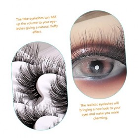 Didiseaon 5 Boîtes De Faux Cils En Désordre Faux Cils Cils Blancs Bouclés Faux Cils Cils Colorés Faux Cils Femmes Naturelles 