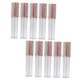 DRESSOOS 10Pcs Rouge À Lèvres Brillant À Lèvres Tube À Lèvres Flacons De Brillant À Lèvres Bouteilles DHuile À Lèvres Tubes 