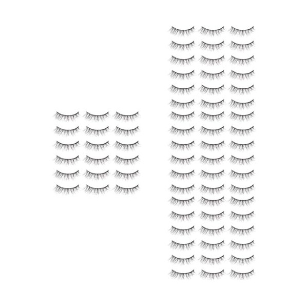 POPETPOP 60 Paires Cils Fournitures De Maquillage Mascara Imitation Vison Dense
