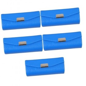 minkissy 5Pcs À Rouge À Lèvres À Baume À Lèvres Bourse Stand Porte-Rouge À Lèvres en Cuir Étuis À Rouge À Lèvres en Cuir De M