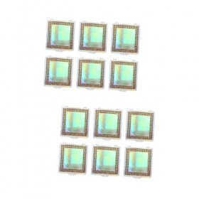 minkissy 12 Pièces Boîte à Cils Couleur Diamant Faux Cils Plastique Boîte Carrée 3d Cosmétique