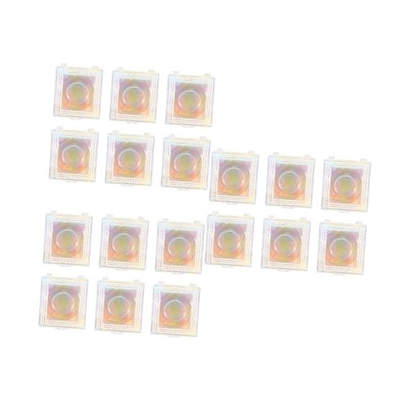 minkissy 12 Pièces Boîte à Cils Couleur Diamant Faux Cils Plastique Boîte Carrée 3d Cosmétique