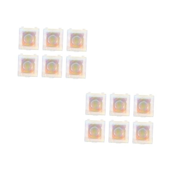 minkissy 12 Pièces Boîte à Cils Couleur Diamant Faux Cils Plastique Boîte Carrée 3d Cosmétique