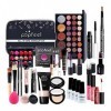 Kit de maquillage pour femme Kit complet, kit de maquillage polyvalent Ensemble-cadeau de maquillage tout-en-un Kit de démarr