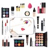 Coffret Maquillage, MKNZOME 25 Pcs Kit Maquillage Femme Professionnel avec trousse de Maquillage Palettes de Maquillage Fard 