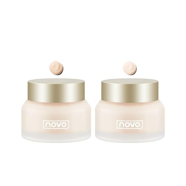 Fond de teint crème Novo, Fond de teint liquide hydratant anti-cernes Novo longue durée, Correcteur imperméable longue durée 