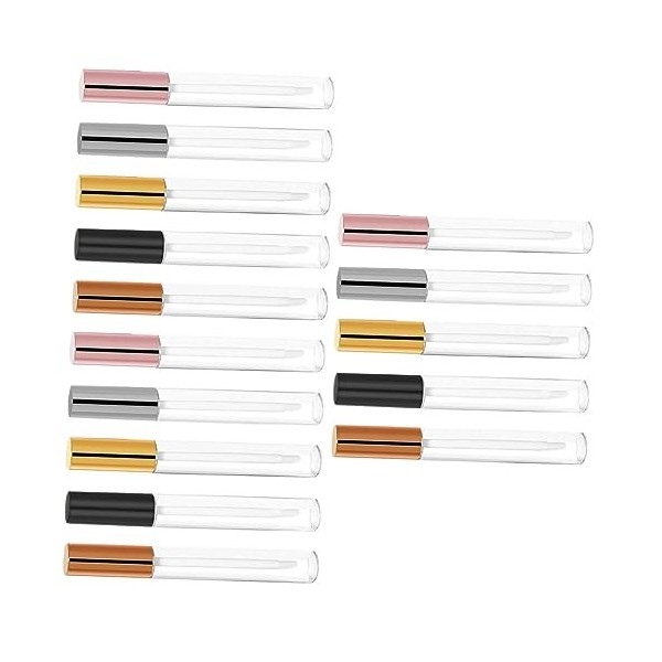 POPETPOP 30 Pièces Tube Vide De Brillant À Lèvres Tubes De Brillant À Lèvres Transparents Mascara Clair Pour Cils Couleur Des