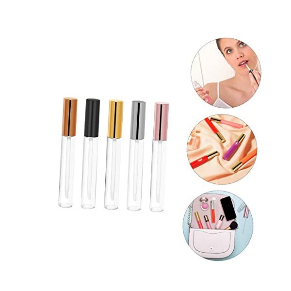 POPETPOP 30 Pièces Tube Vide De Brillant À Lèvres Tubes De Brillant À Lèvres Transparents Mascara Clair Pour Cils Couleur Des