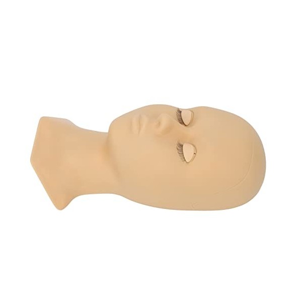 Tête de Mannequin de Cils dextension Réutilisable Lavable Détachable de Visage de Maquillage pour lacupuncture pour le Mass