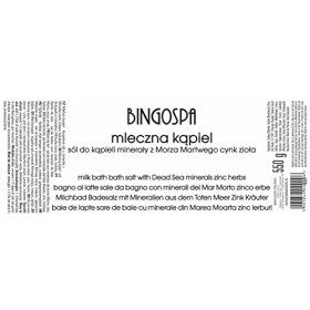 BINGOSPA Sel de bain contre les allergies, leczéma, le psoriasis, lacné, la cellulite et les vergetures - 550g