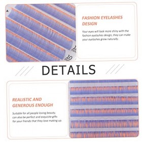 DOITOOL 5 Boîtes De Cils De Greffe De Couleur Arc-En-Ciel Faux Cils Faux Cils Cils Fluorescents Cils Colorés Cils Réutilisabl