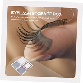 Didiseaon 10 Pcs Fenêtre Boîte À Cils Faux Cils Support Cils Greffage Maquillage Organisateur Faux Cils Organisateur En Plast