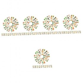 Angoily 150 Feuilles Autocollant Shamrock Patrick Décorations Patrick Décor Patrick Visage St Patricks Day Accessoires Enfant